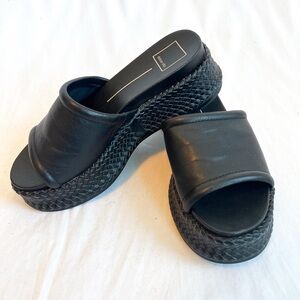 Dolce Vita Leather Platform Sandals